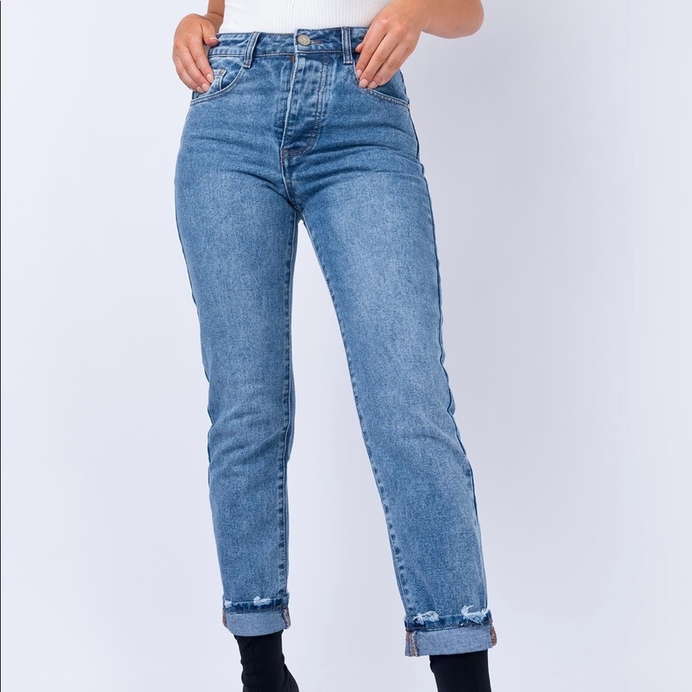 Princess Polly Second City Blue Jeans (4)